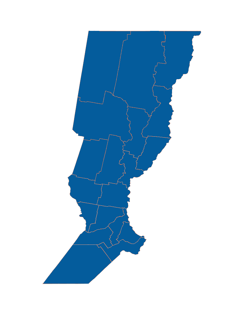 Mapa de la provincia de Santa Fe